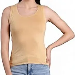 the kosh Sleeveless Scoop Neck Regular Length Tank Top for Women - Relaxed Fit, Soft and Breathable-picture-11