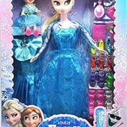 RKZ® Frozen Doll with Baby Doll Dresses and Accessories Big Size for Girls 3 to 10 Years image 1