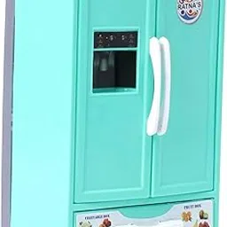 Ratna's Plastic Toy Refrigerator Role Play Household Kitchen Appliance Miniature Toy for Kids, Green-picture-11