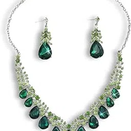 shining diva fashion Necklace Jewellery Set for Women Latest Stylish Design Fancy Crystal (16987s)-picture-21