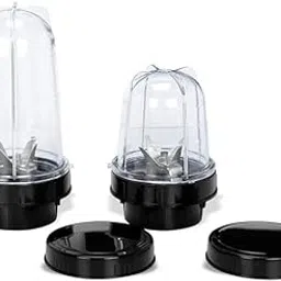 Bullet Juicer Jar Enhance Your Blending Experience with Versatile Mixer Juicer Jar Fruit Juice Shakes Protien Shake Blender with built-in Jar Set of 2 (530 ML & 350 ML)-image-0