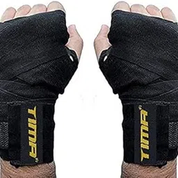 Tima Semi-Elastic Hand Wraps for MMA & Boxing (Pair) (Black)-picture-10