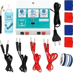 Digital TENS Unit, 2 Channel Muscle Stimulator, White Plastic, Frequency 2-200Hz, Corded Electric Pain Relief Device with Independent Controls, Model 717-picture-23