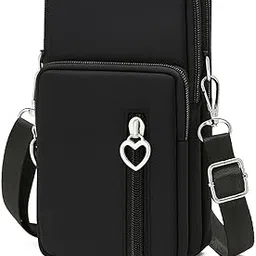 ANESHA Sport Arm Phone Bag - Nylon Material - Ideal for Active Women & Men 45 Pack of 1 Black Color-picture-34