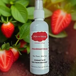 Skin-n-tresses Strawberry Fields| Rosemary Magic Hair Strengthening Mist| Freshens Hair Between Washes| Rice Water & Aloe Vera| Kids 3+| Handmade| 100ml image 1
