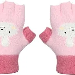 fabseasons Acrylic warm Woolen Winter Fingerless knit cold weather fleece wool Gloves for Baby Boys & Baby Girls, fits for 1-3 years-picture-32