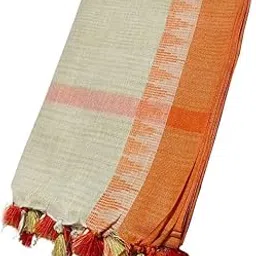 couture mania Handloom Women's Bhagalpuri Linen Blend Temple Border Dupatta (IQ 11548-11557)-picture-33