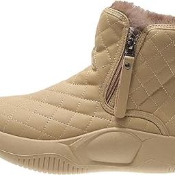 atorse Winter Snow Boots Warm Lined Short Boots Fashion for Trekking Hiker Winter 38 Khaki-picture-7
