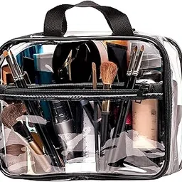 LYF5STAR Transparent PVC Makeup Cosmetic Bag | Suitable for Infant Clothes, Toiletry, Travel & Camping | Heavy Duty Clear Bag Or Men and Women – (Pack of 1)-picture-22