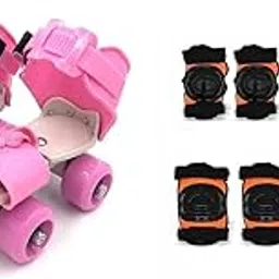 Unisex Youth Roller Skates with Protective Gear | Skating, Cycling & Skateboarding Kit for Kids Age 6-15 Years | Includes Knee, Elbow & Wrist Guards for Safety | Durable & Comfortable Skates (Pink)-picture-26