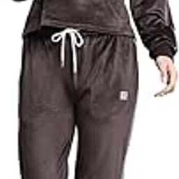 rock.it from house of Monte Carlo Womens Solid Dark Brown Round Neck Full Sleeve Tracksuit-picture-19