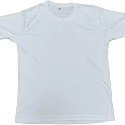 priomia ventures pvt ltd Premium Sublimation Dri-Fit White T-Shirt - Moisture-Wicking, Lightweight, Breathable, Soft Fabric, Perfect for Custom Printing-picture-31