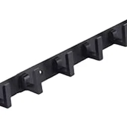GAIYERA Stainless Steel 8 Pin Black L Cloth Hanger Wall Mounted Bathroom Cloth Hanger,Cloth Wall Hook,Door Hooks Rail for Hanging Keys,Clothes,Towel (Pack of 1)-picture-28