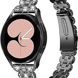 Metal Bands Compatible with Garmin Venu 2 Plus/Venu/Venu Sq/Venu Sq Music for Women, Crystal Classy Bling Diamond Bracelet Strap Replacement Dressy Jewelry Watch Band-image-31