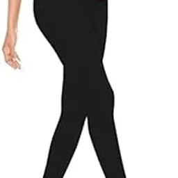 Women's Maternity High Waist Legging Pregnancy Seamless Soft Belly Support Black Over Bump 1 Pack-image-16