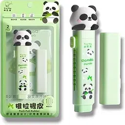 SAMVARDHAN Fancy Kawaii Cutter Style Erasers with Clutch Mechanism for Kids (Panda (Pack of 1))-picture-12