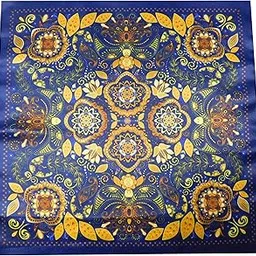 Riyasat - Men's Silk Pocket Square Printing Patterns Handkerchief Wedding Gift .(PS_002)-picture-29