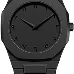 airfulae Aura Men's Watch with Arabic Numerals Matte Black Minimalist Analog Watch | Trending Wristwatch-picture-40