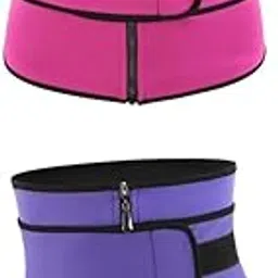 Enakshi® Womens Waist Cincher Girdle Belt Body Shaper Tummy Trainer Corset Purple Red|Clothing, Shoes & Accessories | Womens Clothing | Intimates & Sleep | Shapewear-image-2