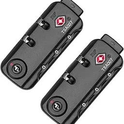 swiukphe Luggage Travel Lock and 3 Self-Configurable Digits A Variety of Different Combinations for Travel Luggage Bag, Security Code Lock, Black, 2 Pack-picture-19