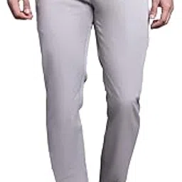 cantabil Men Black Solid Non Pleated Regular Fit Mid Rise Casual Trousers for Men | Casual Pants for Men | Casual Wear Regular Fit Trousers for Men (P_MTRC00109)-picture-15