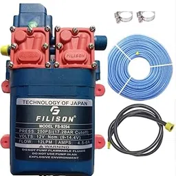 TAJ SUPER High Pressure 12V Dc Moter Pump Kit 250 Psi Vehicle Service Motor Pump With 10 Feet Outlet Pipe, 4 Feet Inlet Pipe And 2 Clamp-image-11