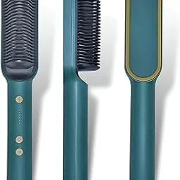 INKIES Straight Comb Hair Straightener Comb For Women, Brush Machine Electric With 5 Temperature Control Hair Straightening Comb, Fast Heating, 45 Watts, Multicolor-image-65