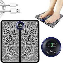 EMS Foot Massager,Electric Feet Massager Deep Kneading Circulation Foot Booster for Feet and Legs Muscle Stimulator,Folding Portable Electric Massage Machine with 8 Modes 19-picture-28