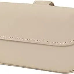 MYADDICTION Car Visor Sunglasses Case Holder Eyeglasses Box Large Space Magnetic Closure Beige-image-15