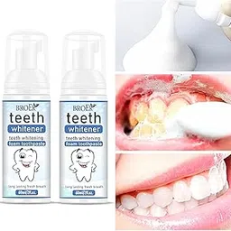 BROER Teeth Whitener | Teeth Whitening Foam To Remove Yellow Stains, Tobacoo, Tartar and Tobacco Stains - (pack of 2) 120ml-picture-20
