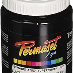 Permaset Aqua Supercover 300ml Fabric Printing Ink - Black-picture-13