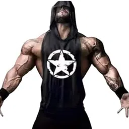 Round Neck Big Armhole Gym Stringer Vest for Men|Gym_tee148-picture-15