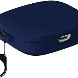 KACA Protective Shockproof Silicone Cover Case with Buckle Compatible with Redmi Buds 5 (Midnight Blue)-picture-27