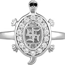 giva 925 Silver Swastik Tortoise Ring,Fixed Size,Indian - 12| Gifts for Women and Girls | With Certificate of Authenticity and 925 Stamp | 6 Months Warranty*-picture-26