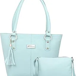Synthetic Leather Women's Bags | Ladies Purse Handbag | Women Bags Combo (Set of 2)-image-38
