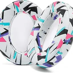 WC PadZ - The Ultimate Upgraded Earpads by Wicked Cushions - Compatible with Audio Technica, HyperX, SteelSeries Arctis & More - Extra Thick - Bigger Opening - Softer Memory Foam - 90s White-picture-69