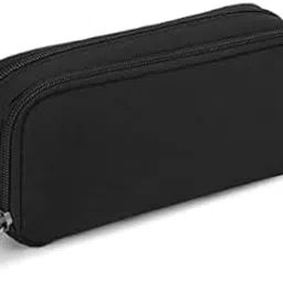 Della Gao Metal Pencil Case For School Students Girls Boys Large Capacity Adult Pen Maker Pencil Pouch Office Organizer Simple Durable Multifunctional Pencil Bag (Black)-image-80