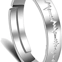 shining diva fashion Stylish Silver Plated Ring for Men (9855r)-picture-52