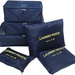 rojeam 6 Set Packing Cubes Multi-Functional Travel Storage Bags Clothing Sorting Packages-picture-34