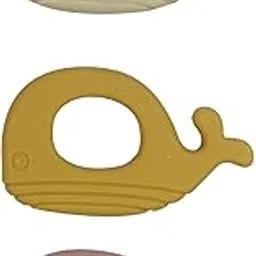 Playbox Infant Silicone Whale Teether Set Of 3 Pcs In Assorted Colours, Baby Teething Toys Silicone Teethers Bpa Free Silicone Soothe Babies Gums-picture-18