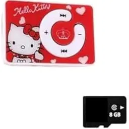 Drumstone (𝗦𝗽𝗲𝗰𝗶𝗮𝗹 𝟭𝟬 𝗬𝗲𝗮𝗿𝘀 𝗪𝗮𝗿𝗿𝗮𝗻𝘁𝘆) Red Hello Kitty MP3 Player with 8GB SD Card, Earphones, Clip-On Design, Expandable Storage, Long Battery Life – Durable & Portable-picture-20