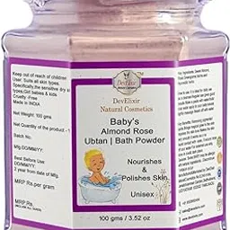 DevElixir Natural Cosmetics Baby Ubtan Almond Rose Nourishing|Naturally Glowing Skin|Lighten Skin Tone(4) )-image-4