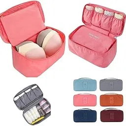 pavityaksh Bag Innerwear Travel Organizer Underwear, Bra, Socks, Panties Storage Pouch Bag Inner wear Bags for Women Secret Pouch for Women Travel Organiser Bag (Multicolour)-picture-19