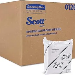 Scott Interleaved Toilet Paper (1268), 2-Ply, 100 Packs/Case, 125 Sheets/Pack (12,500 Sheets)-picture-18