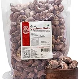 Sattvic Foods Double Drum Roasted Cashew Nuts (500 g) | W210 - Extra Large, Goan, Unsalted Cashews with Skin | Vegan, Nutrient-Rich, Antioxidants & Non-GMO | Ideal for Snacking, Cooking & Garnishing-picture-28