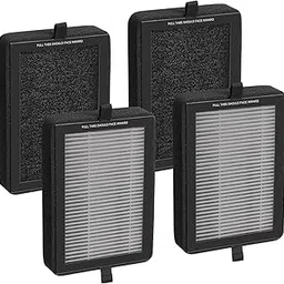 Tallais LV-H128 True HEPA Replacement Filter, Compatible with LV-H128 Air Purifier, 3-Stage H13 True HEPA Filtration System, 4 Pack-picture-34