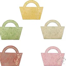 Lifafewala Unique and Exclusive Designer Ethnic Basket with Handle Money And Shagun Envelopes for Weddings, Birthdays and Various other Occasions. Pack of 10 (Multicolor 1)-image-5