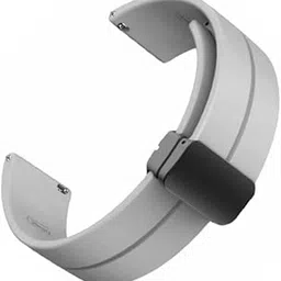 YODI New Edition 22MM Magnetic Buckle Soft Silicone Sport Strap Band for Fossil Gen 5E, 5 Carlyle, 6 44mm / OnePlus Watch 46MM Smart Watch for Men Women (Grey)-picture-54