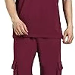 kraasa Summer Cotton Co-ord Set, Tshirt and Pant Set, Regular Fit Plus Sizes Tracksuit for Men's-picture-13