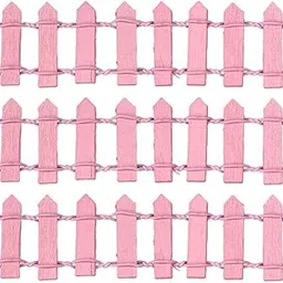 Fashion My Day 3Piece Dollhouse Garden Fence Dollhouse Decor Kit Decoration for Outdoor Pink | Modern | Clothes & Accessories | Dolls-picture-15